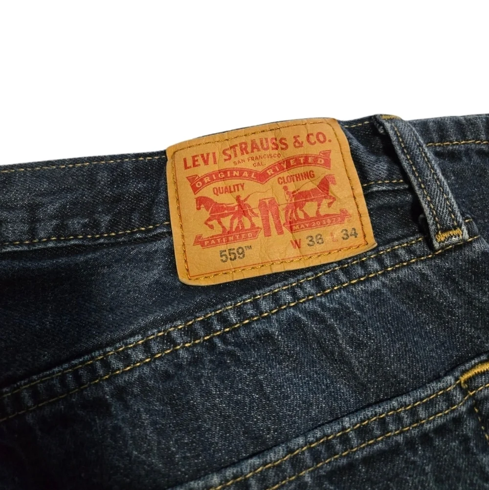 Levi's Men's 559 Relaxed Straight Denim Blue Jeans 36x34